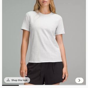 Lululemon Athletica Heathered Grey Short Sleeve Tee